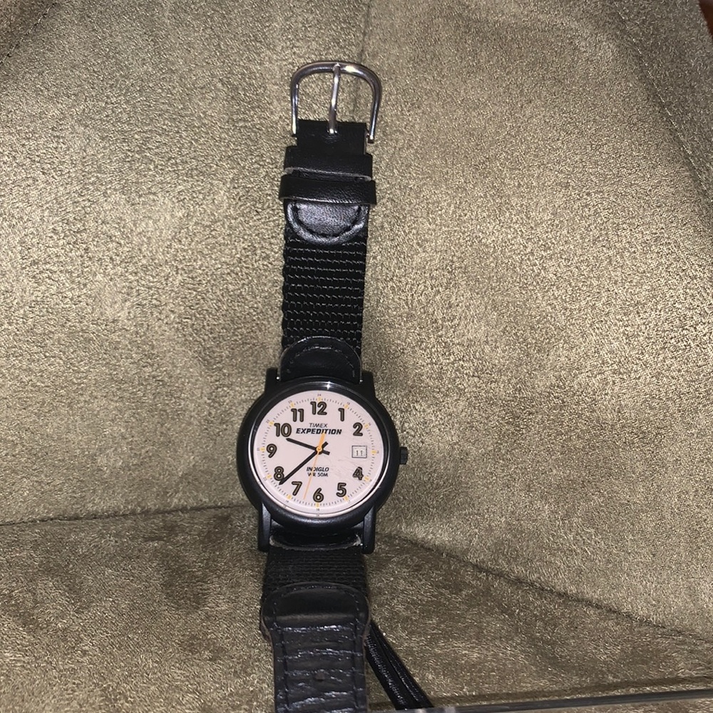 Swiss army Timex‎ Expedition Indiglo WR 50M quartz watch w/date